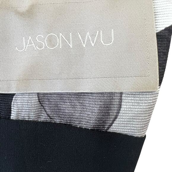 Jason Wu Fit & Flare Full Skirt Black & Gray Cocktail Dress, Measures as Medium - Picture 4 of 8